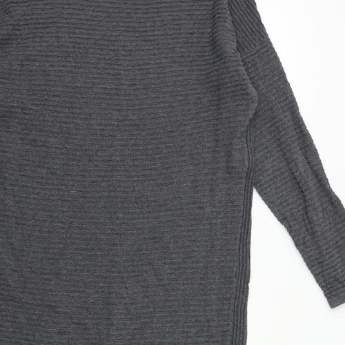 JUNAROSE Womens Grey  Knit Pullover Jumper Size 18