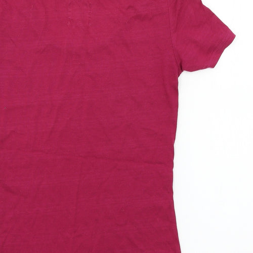 Quiksilver Womens Purple  Jersey Basic T-Shirt Size XS