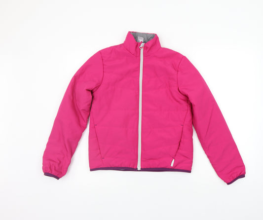 DECATHLON Girls Pink   Jacket Coat Size 12 Years  - washable mark