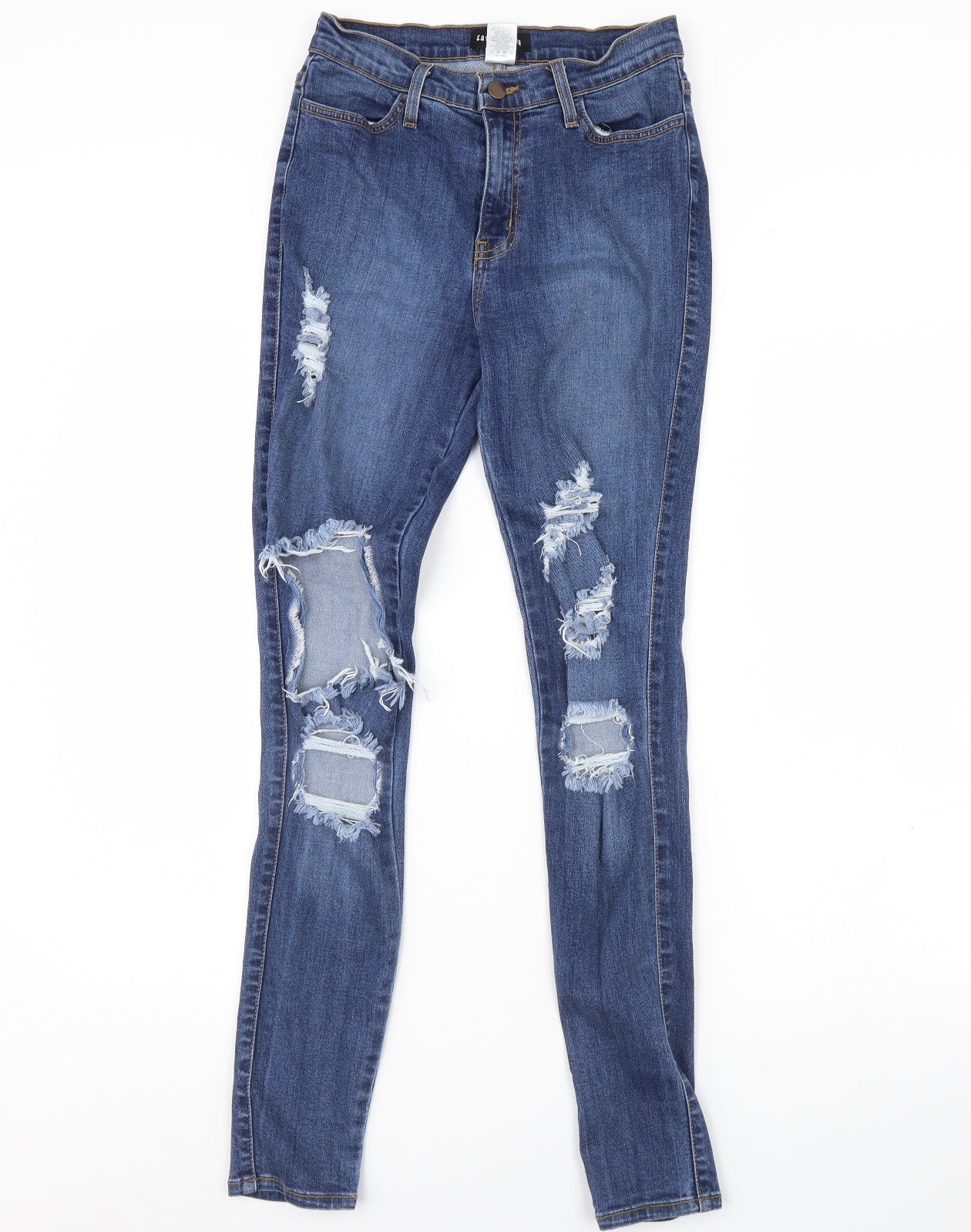 Fashion Nova Womens Blue  Denim Skinny Jeans Size 28 in L29 in