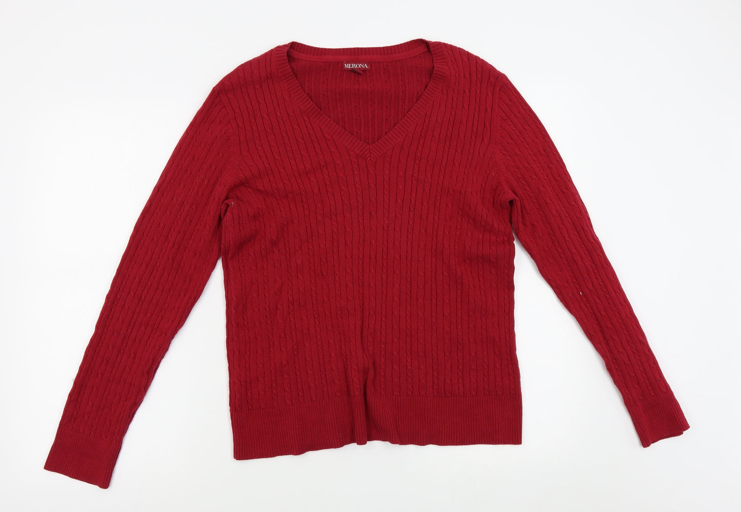 Merona Womens Red   Pullover Jumper Size 2XL