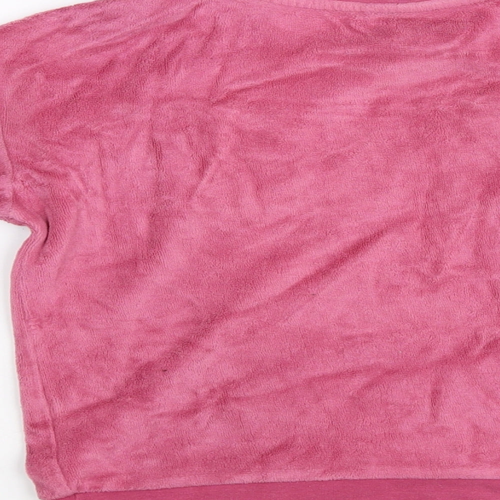 George Girls Pink  Fleece  Pyjama Top Size 9-10 Years
