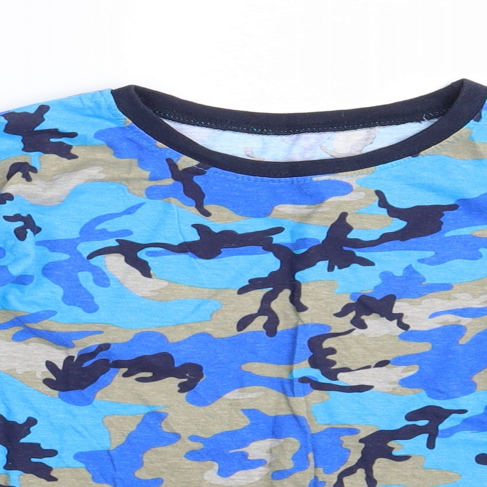 Kids Boys Multicoloured Camouflage   Pyjama Top Size 11-12 Years