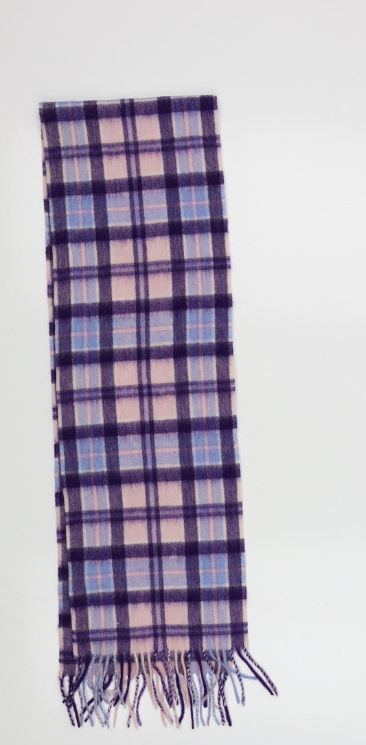 Preworn Girls Purple Check  Scarf Scarves & Wraps One Size