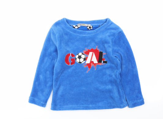 chill out Boys Blue Solid   Pyjama Top Size 6-7 Years