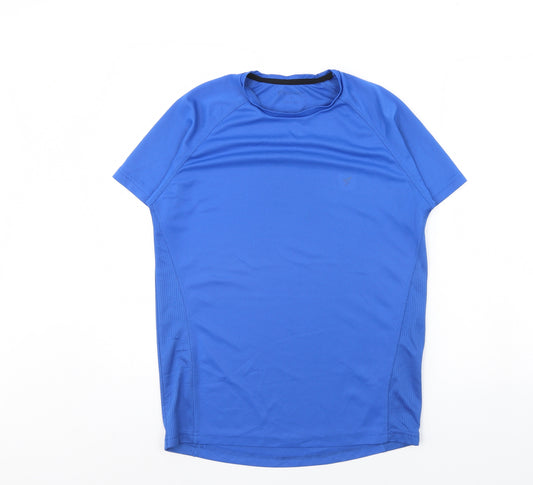 Workout Mens Blue   Basic T-Shirt Size S