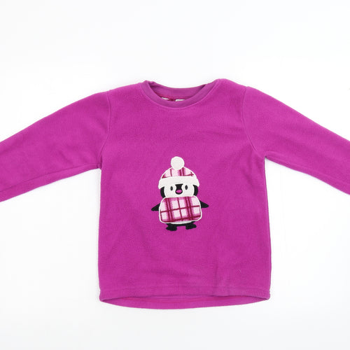 Sweet Dreams Girls Pink Solid Fleece Top Pyjama Top Size 7-8 Years