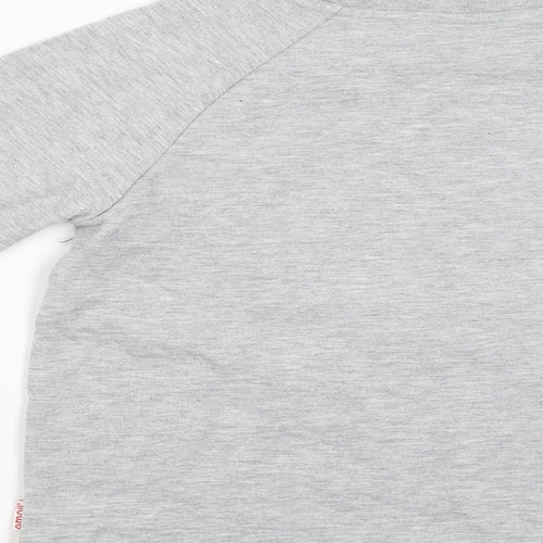 Emoji Womens Grey   Basic T-Shirt Size 8
