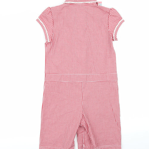 schoolwear Girls  Check  Playsuit One-Piece Size 7 Years