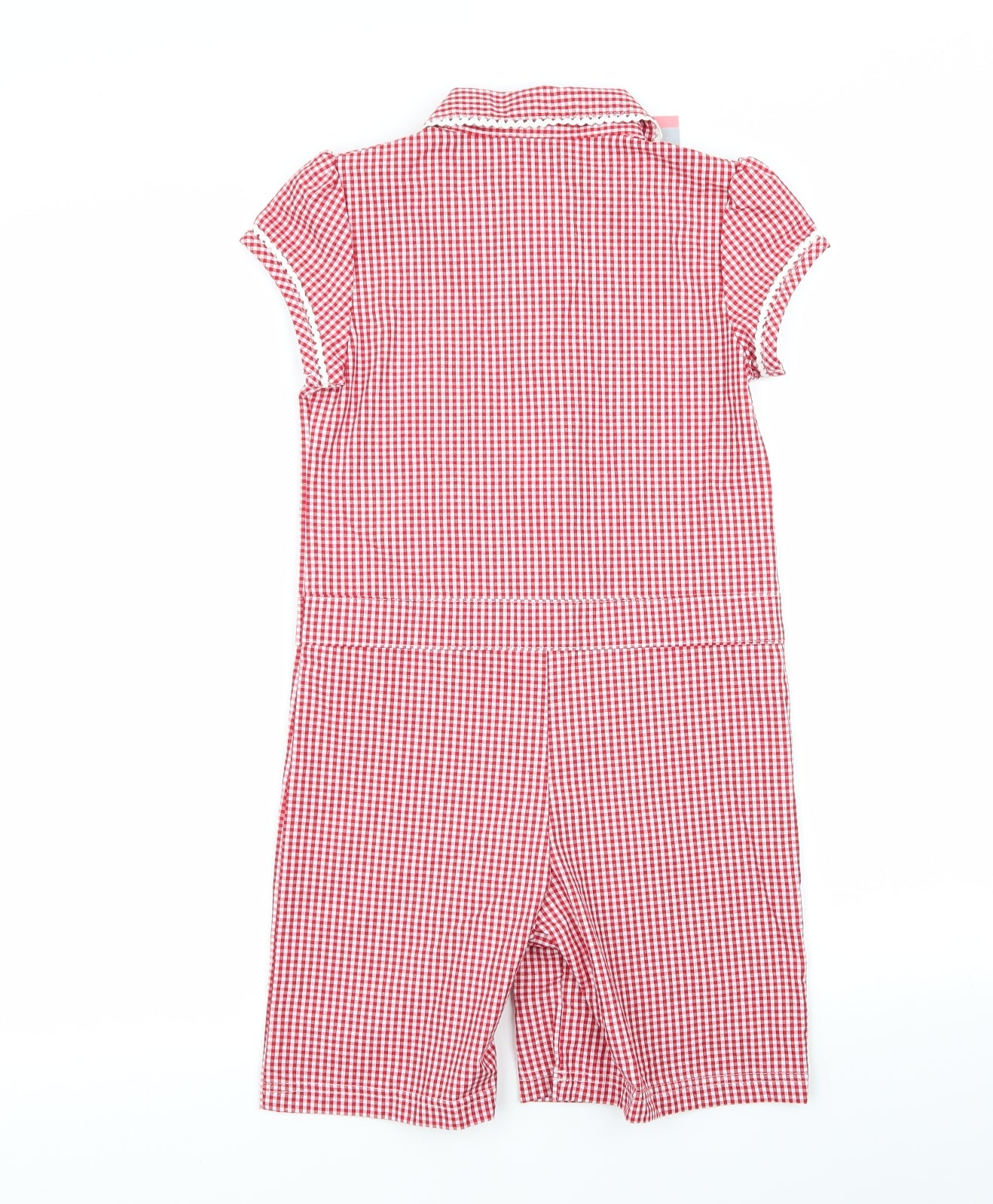 schoolwear Girls  Check  Playsuit One-Piece Size 7 Years