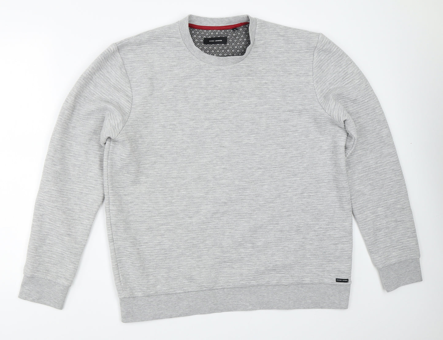 Guide London Mens Grey   Pullover Sweatshirt Size XL