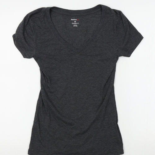 Reebok Womens Grey   Basic T-Shirt Size XS
