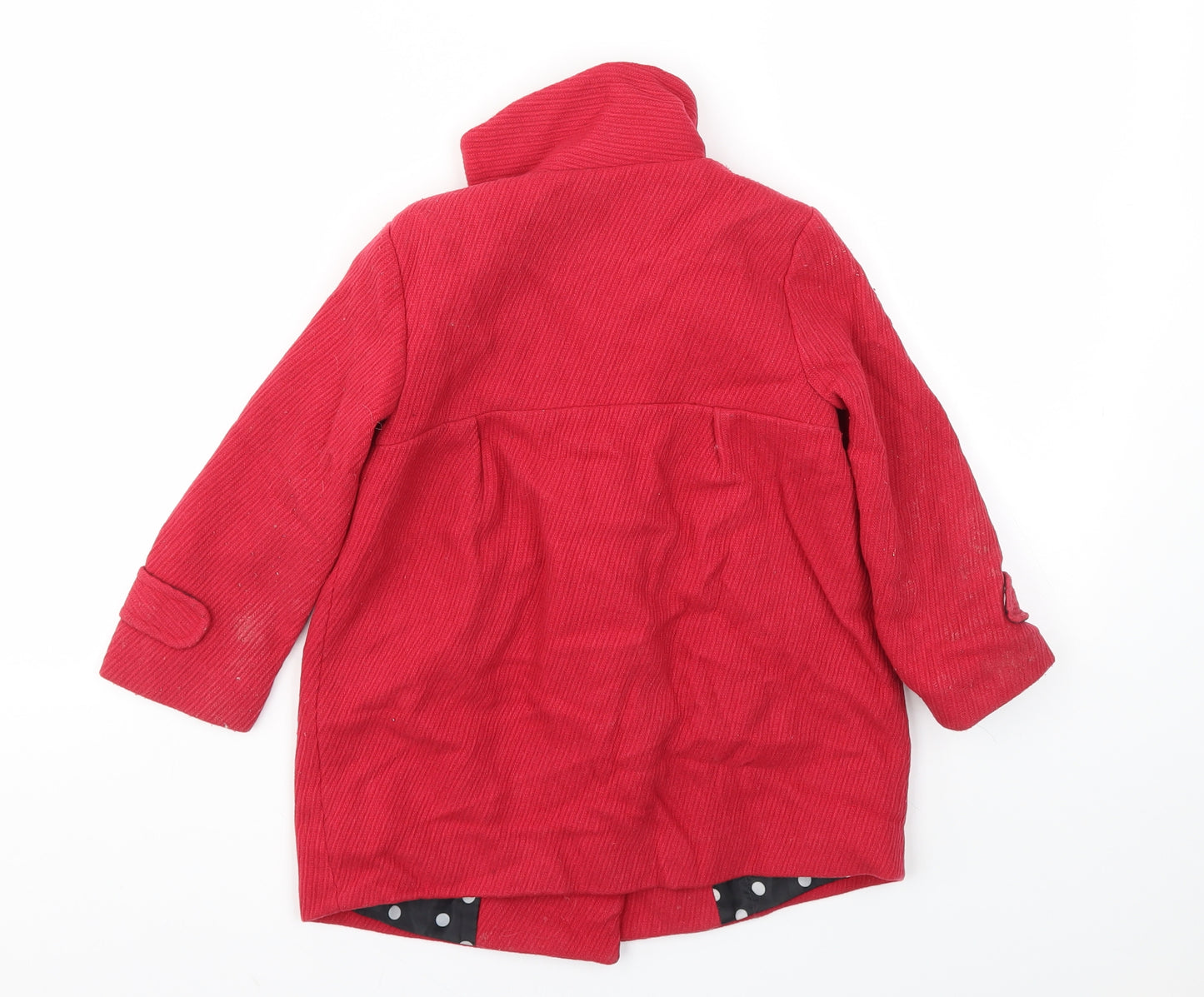 NEXT Girls Red   Basic Coat Coat Size 3-4 Years