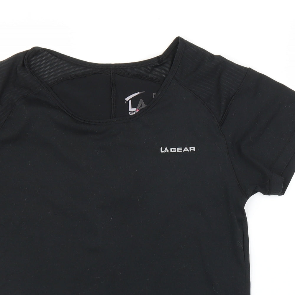 LA Gear Womens Black   Basic T-Shirt Size 10
