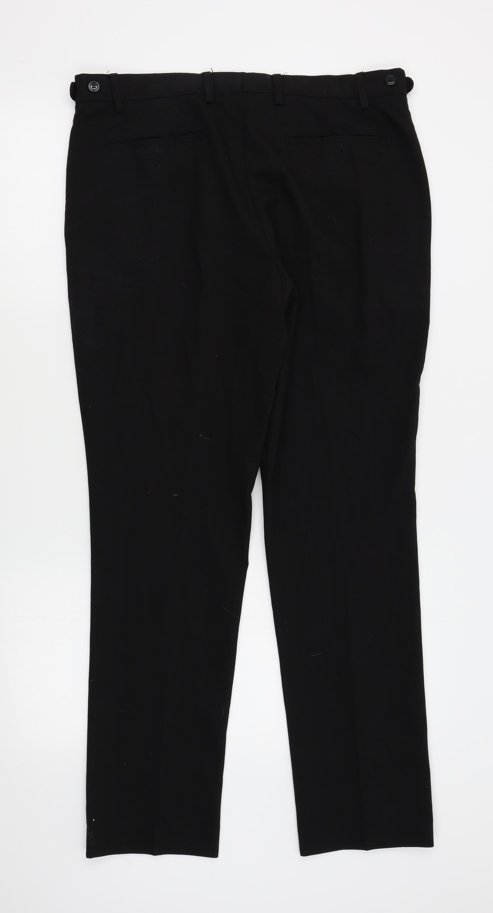 Primark Mens Linen Blend Slim Chino Trousers - navy - Size L Large (z-e9) |  eBay