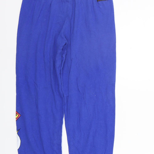 George Girls Blue Solid   Lounge Pants Size 7-8 Years  - Superman