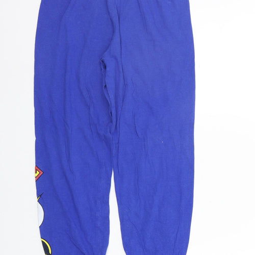 George Girls Blue Solid   Lounge Pants Size 7-8 Years  - Superman