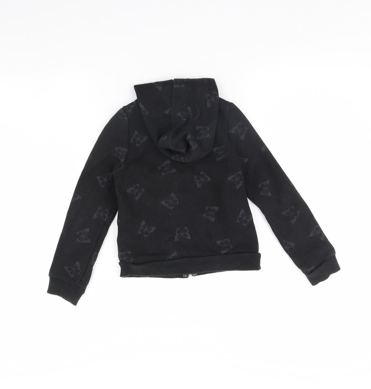 H&M Girls Black Animal Print  Jacket  Size 4 Years