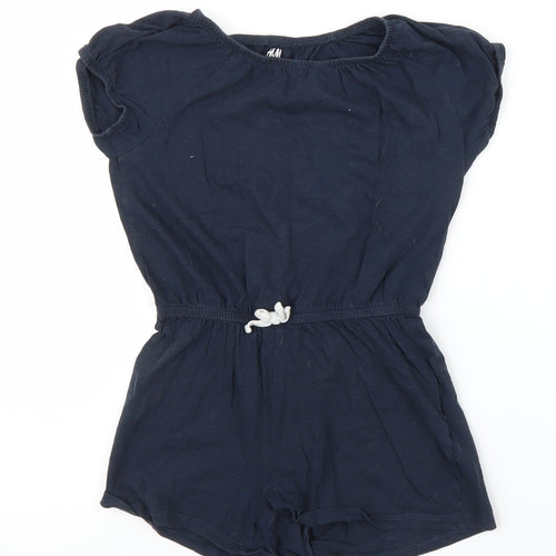 H&M Girls Blue   Romper One-Piece Size 7 Years