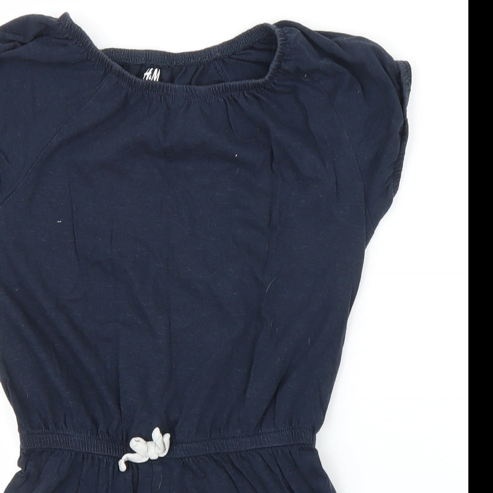 H&M Girls Blue   Romper One-Piece Size 7 Years