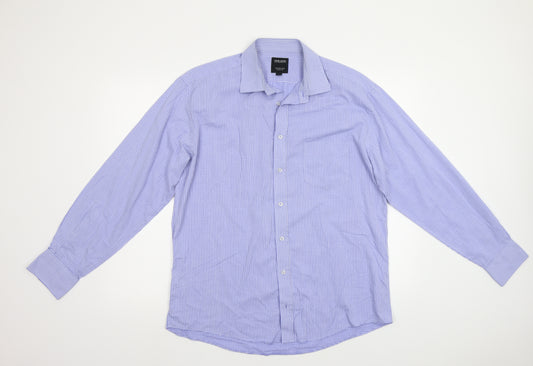 David Jones Mens Blue Check   Dress Shirt Size 16.5