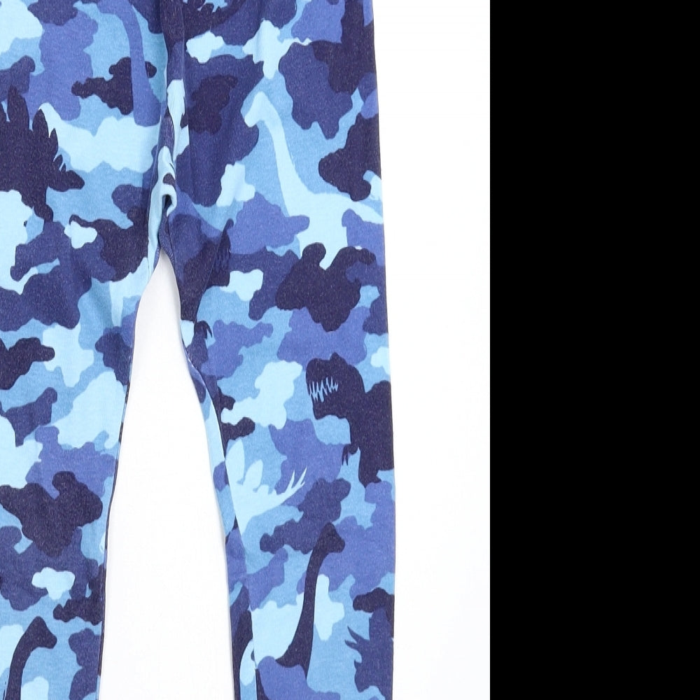 Hatley Girls Blue Camouflage  Jegging Trousers Size 7 Years - Legging