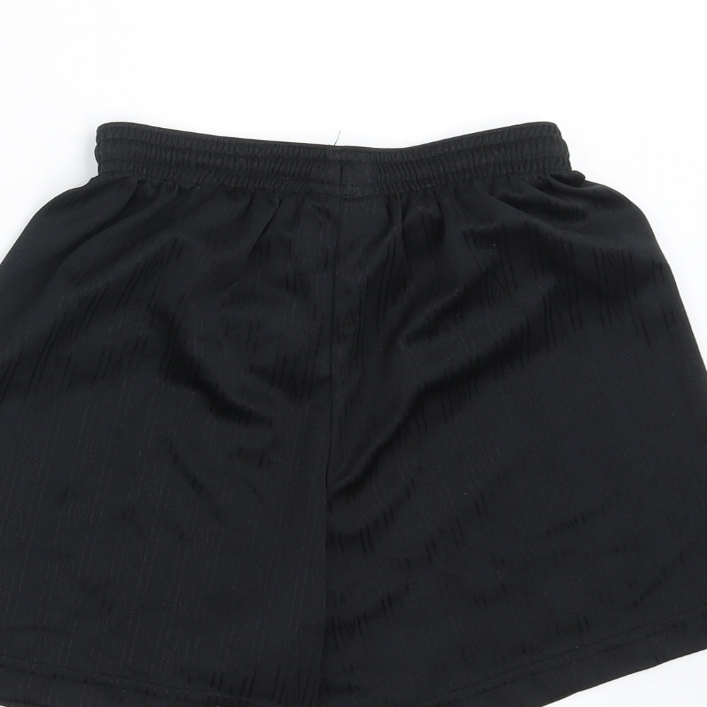 Girls black cheap football shorts