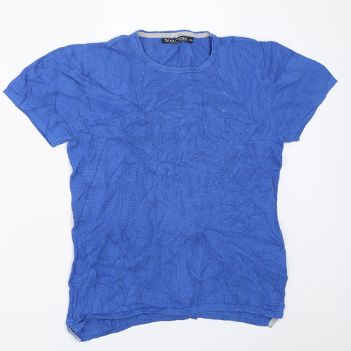 Woolovers Womens Blue   Basic T-Shirt Size XS