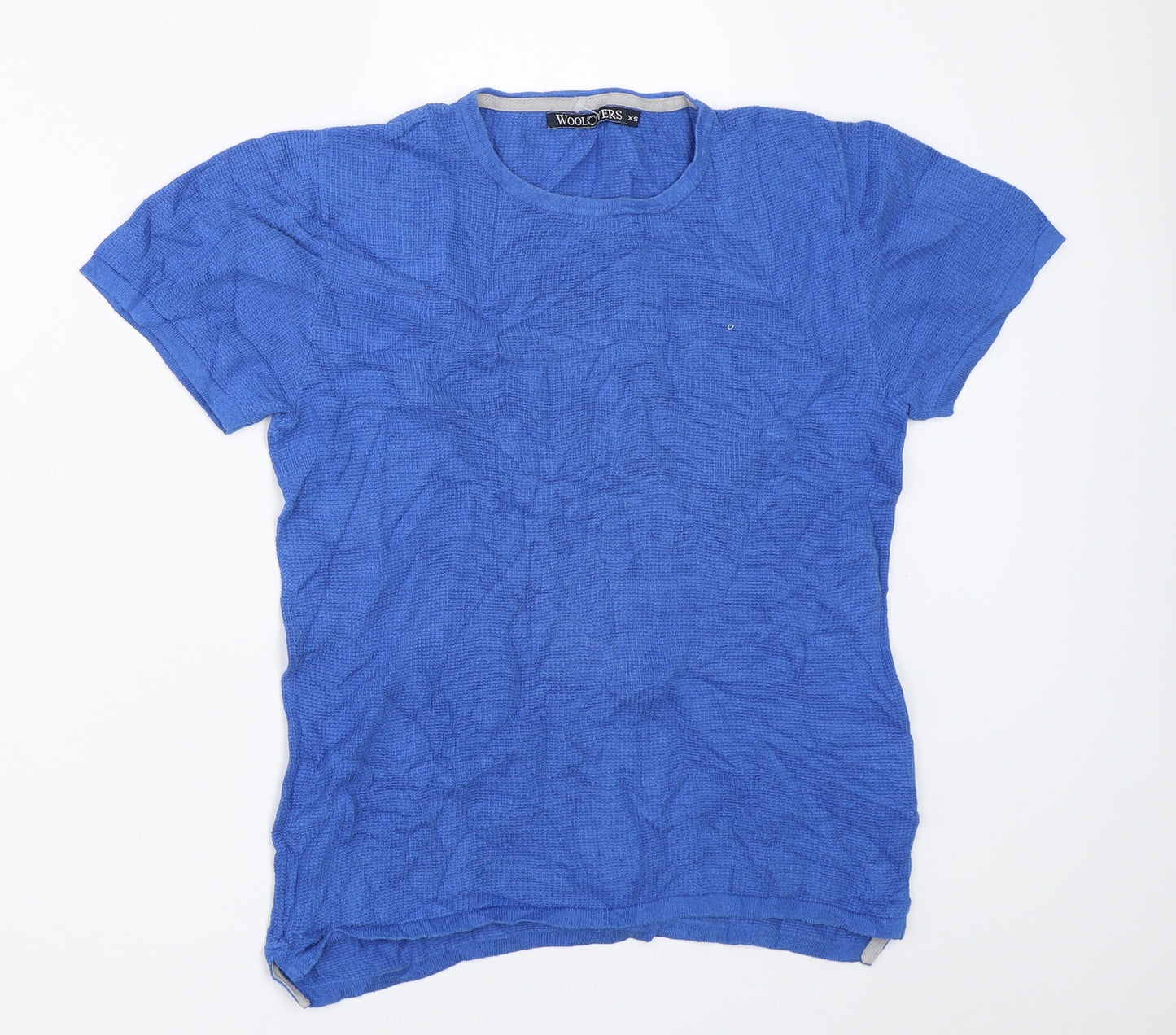 Woolovers Womens Blue   Basic T-Shirt Size XS