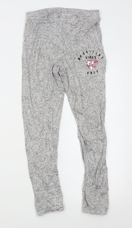 George Girls Grey    Pyjama Pants Size 10-11 Years