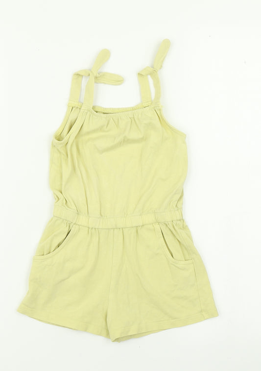 F&F Girls Yellow   Playsuit One-Piece Size 3-4 Years