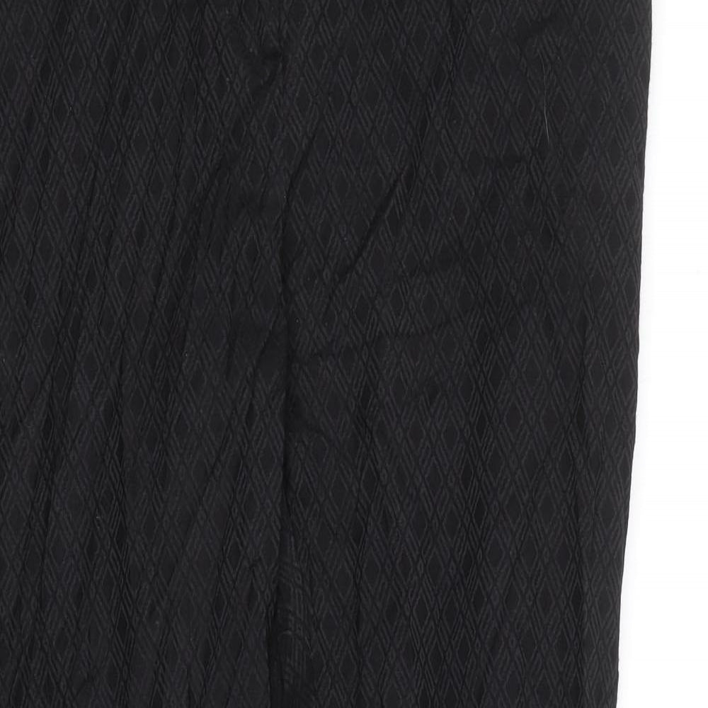 Jobis Womens Black Argyle/Diamond  Trousers  Size 12 L27 in