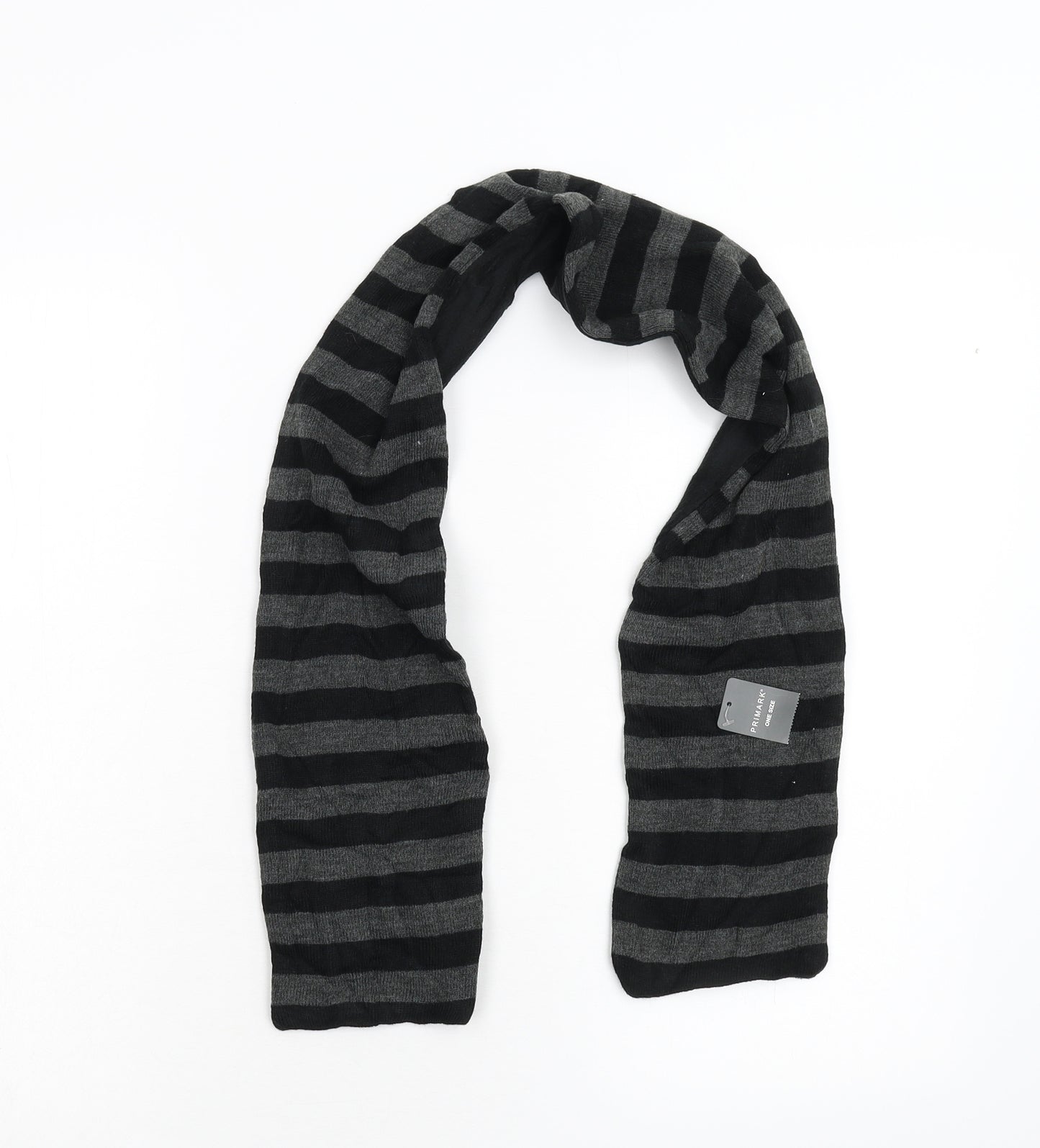 Primark Boys Grey Striped  Scarf  One Size