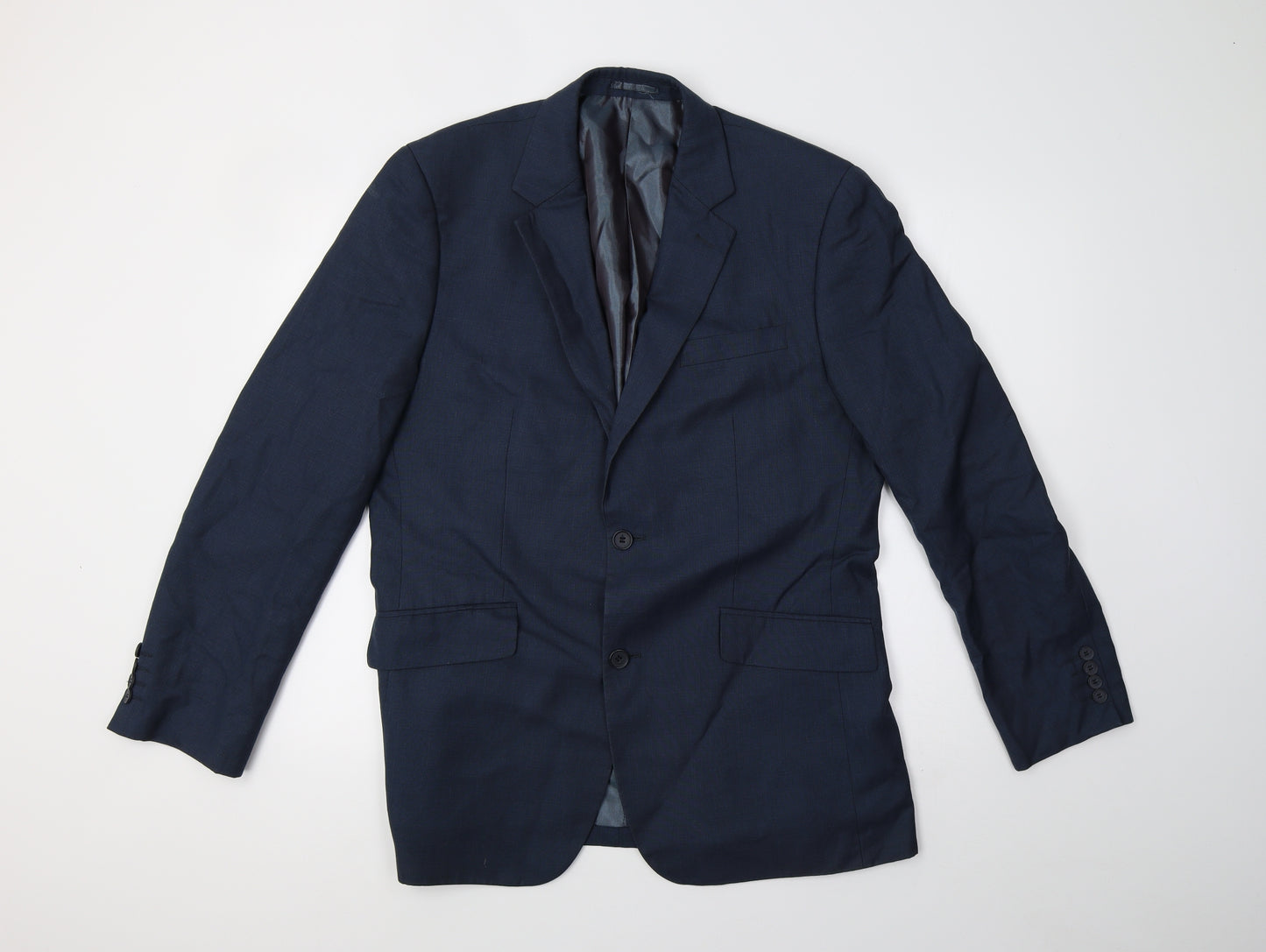 Henley Mens Blue   Jacket Blazer Size 44