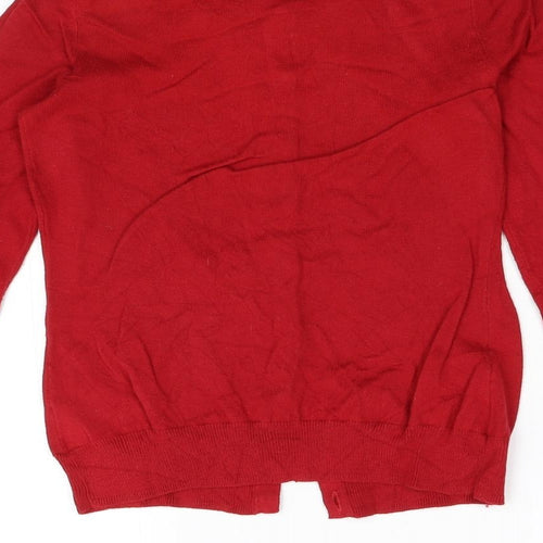Merona Womens Red  Knit Cardigan Jumper Size XS