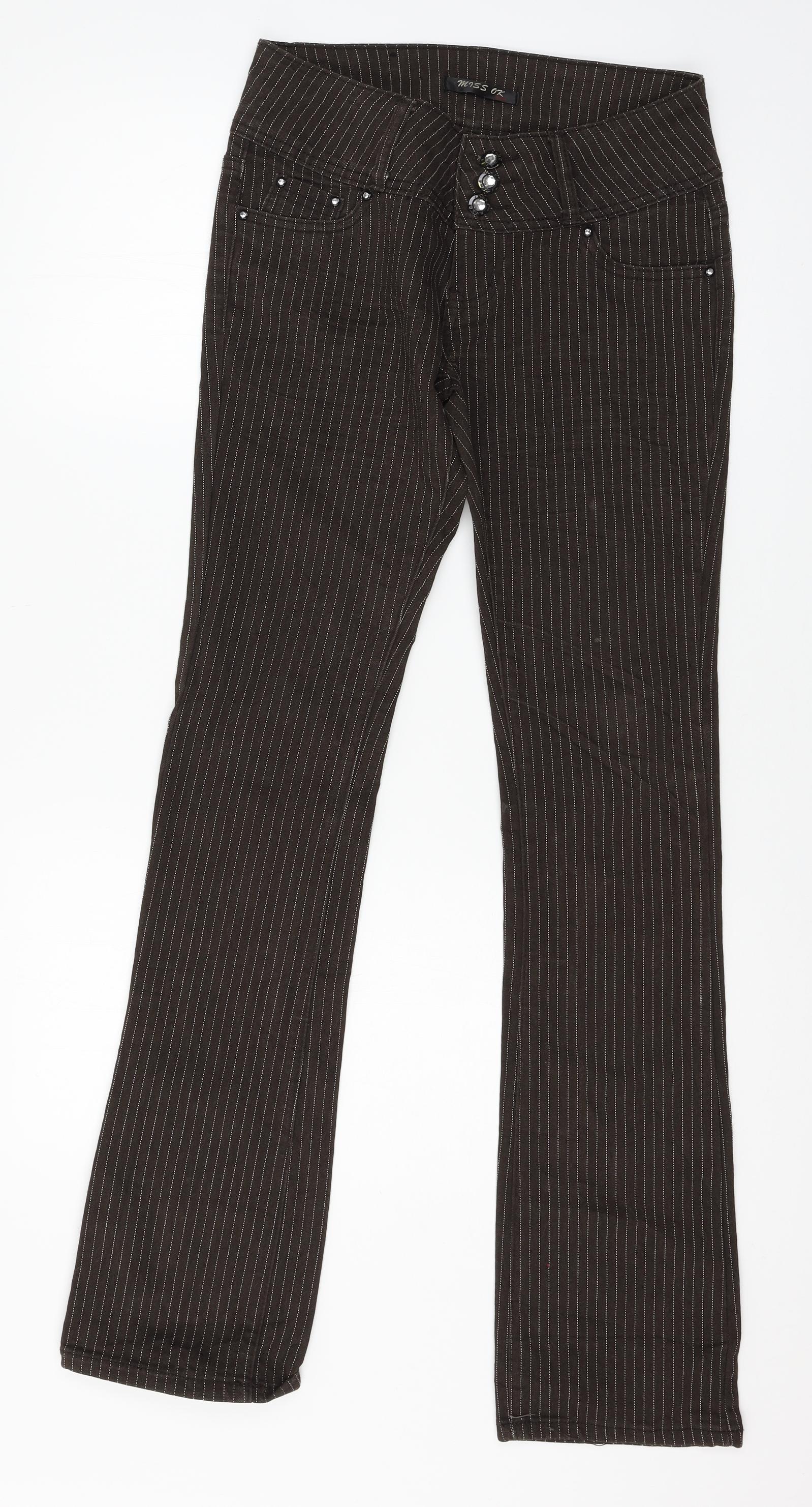 Striped 2025 bootcut jeans