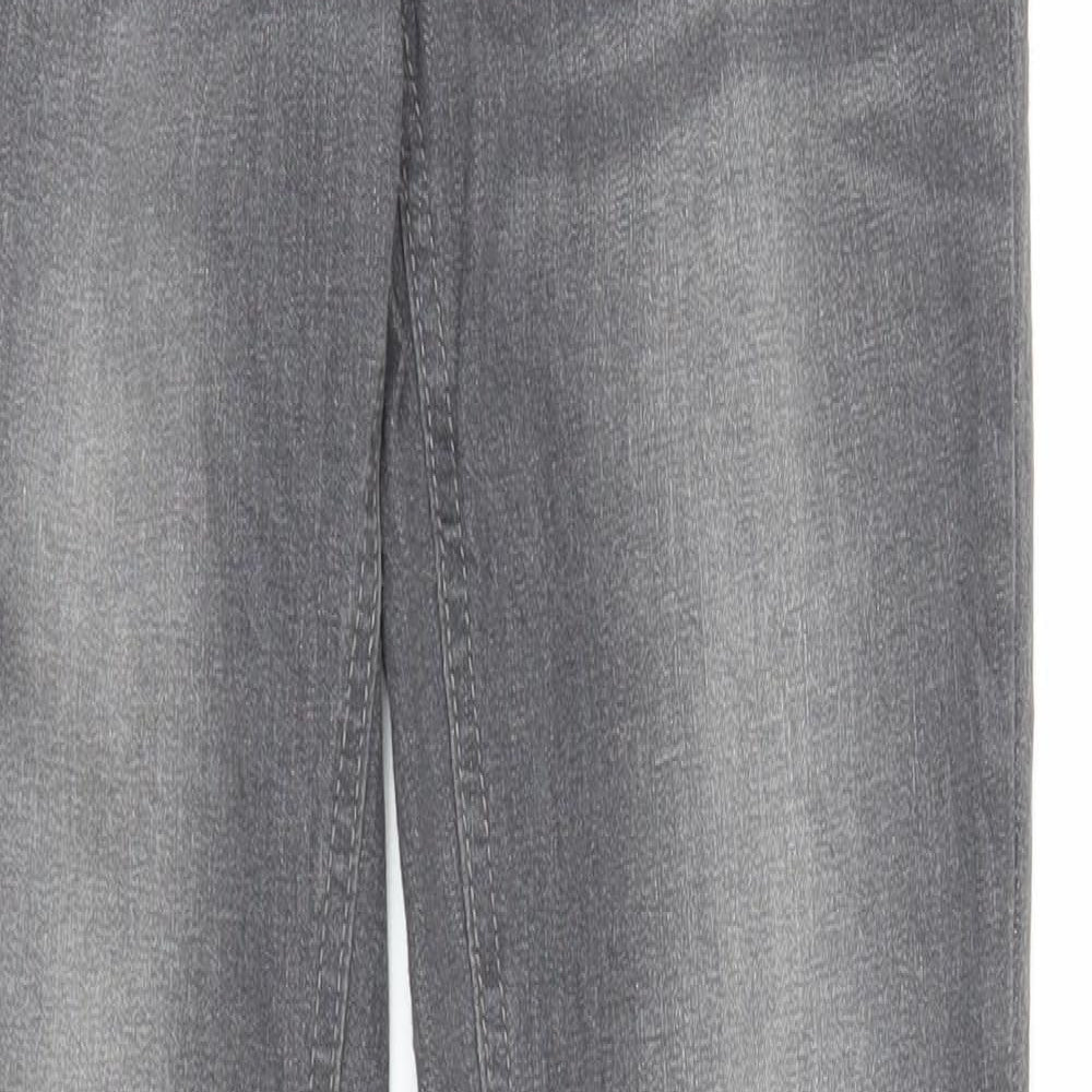 Gina Womens Grey  Denim Straight Jeans Size 6 L31 in