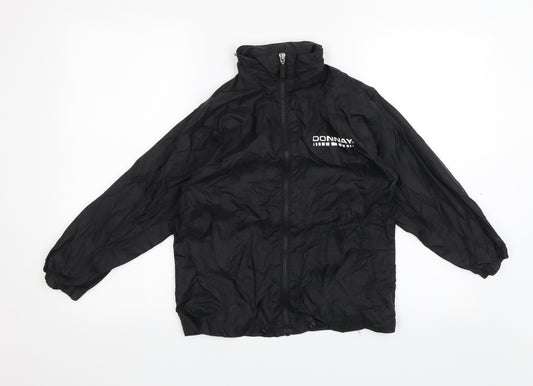 Donnay Boys Black   Rain Coat Jacket Size 5-6 Years