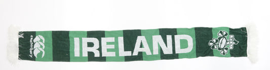 Preworn Mens Green Striped  Scarf  One Size  - ireland