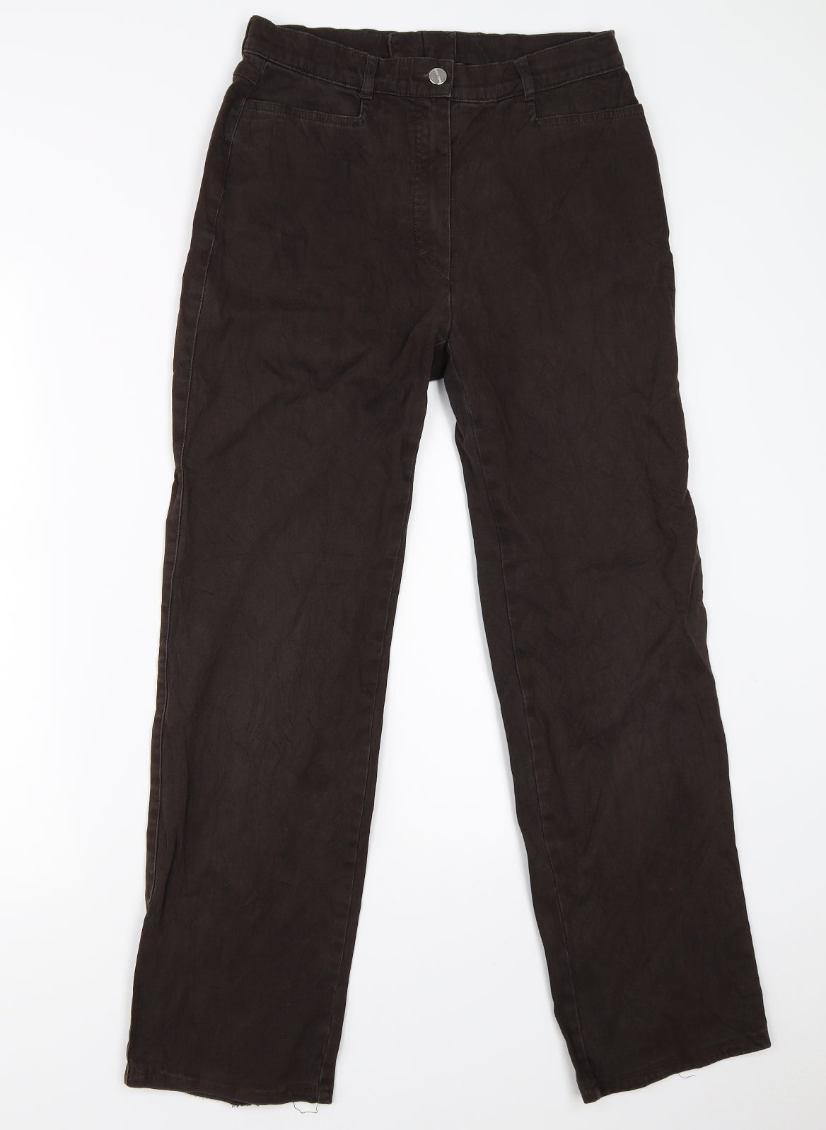 ZERRES Womens Brown   Chino Trousers Size 12 L27 in