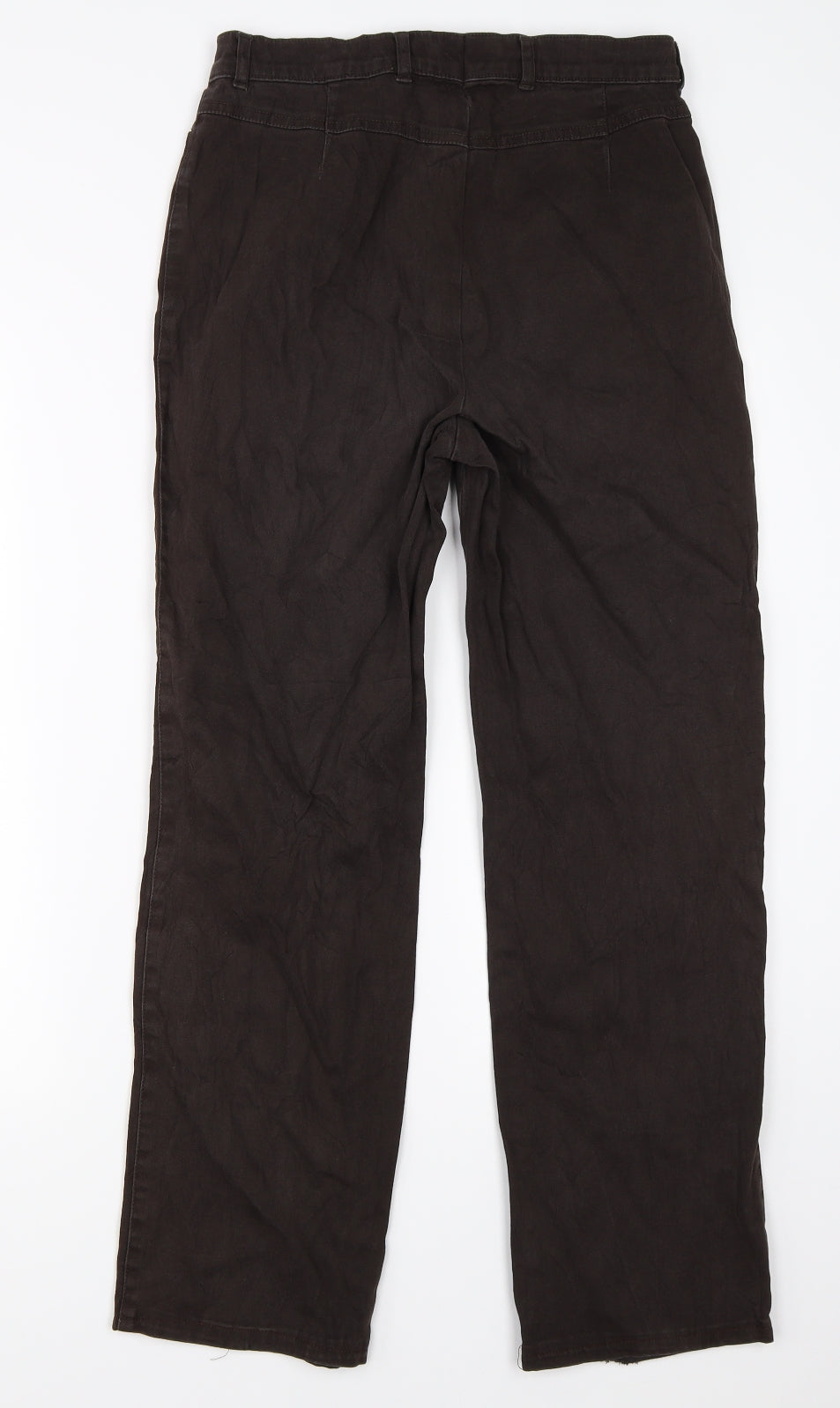ZERRES Womens Brown   Chino Trousers Size 12 L27 in