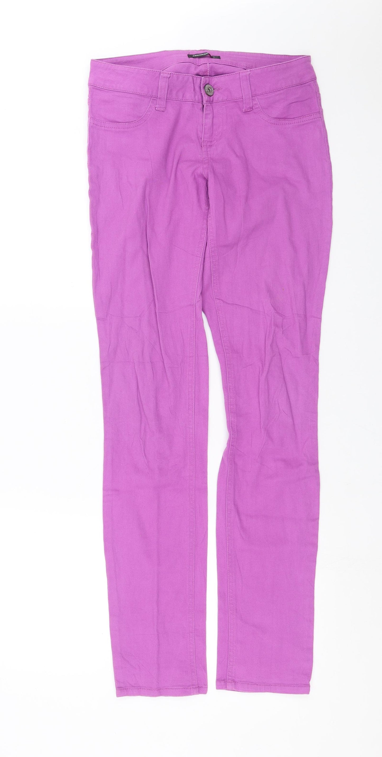 Fishbone Womens Purple  Denim Skinny Jeans Size S L32 in
