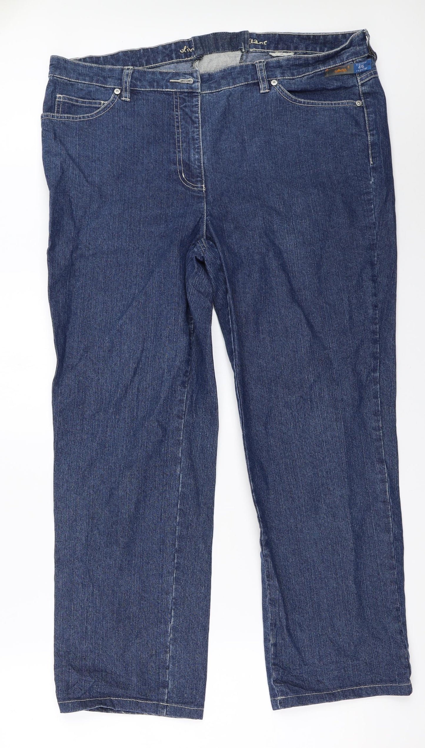 Olivia Womens Blue  Denim Straight Jeans Size 39 in L28 in