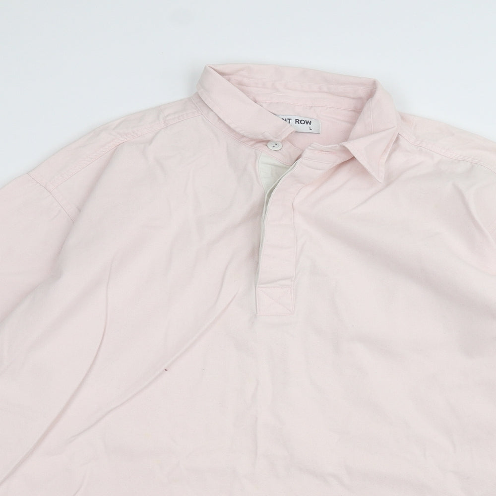 Front Row Mens Pink    Polo Size L