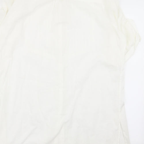 Nougat Womens White   Basic Button-Up Size 4