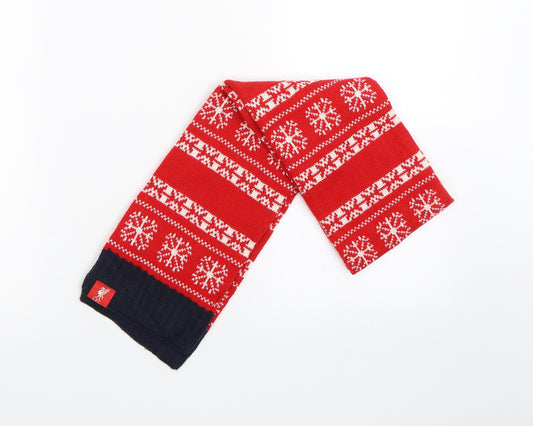 Liverpool FC Unisex Red Fair Isle  Scarf  One Size