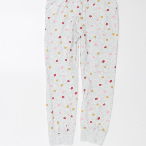 F&F Girls Grey Polka Dot   Pyjama Pants Size 7-8 Years