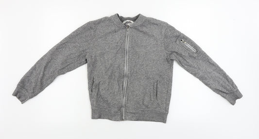 H&M  Boys Grey   Full Zip Jumper Size 11-12 Years