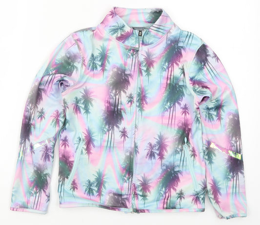 NEXT Girls Multicoloured   Jacket  Size 8 Years  - Palm Trees