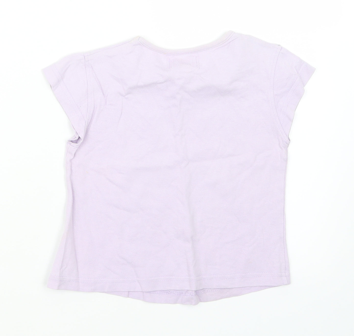 NAF NAF Girls Purple   Basic T-Shirt Size 3-4 Years